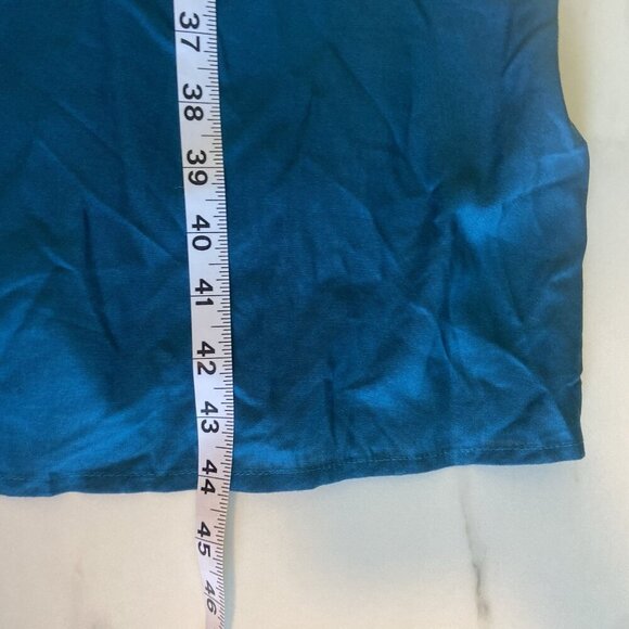 Lane Bryant Plus Size 18 Crochet Front Sun Dress Teal Bohemian Minimalist Knit - Picture 5 of 12